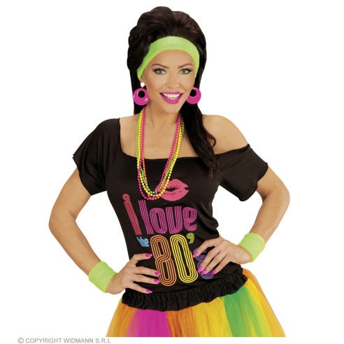 Perruque + moustache Playboy noir