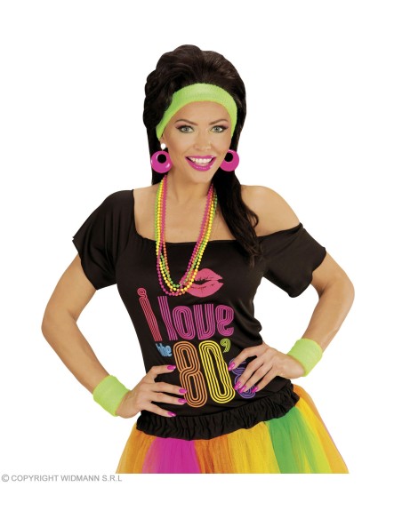 Perruque + moustache Playboy noir