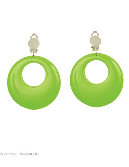 Boucles d'oreilles rose néon