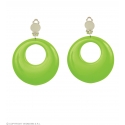 Boucles d'oreilles vert néon