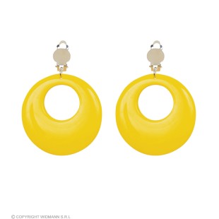 Boucles d'oreilles orange néon