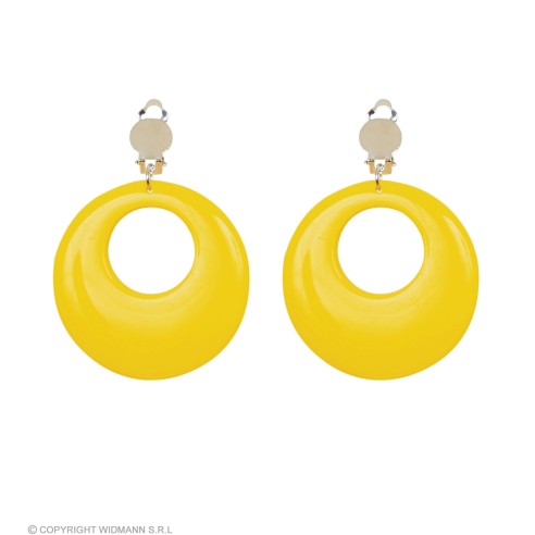 Boucles d'oreilles orange néon