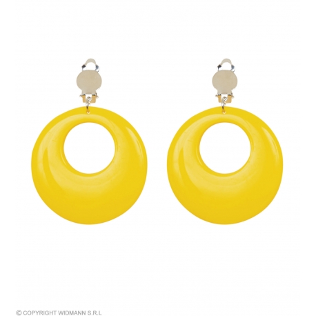 Boucles d'oreilles orange néon