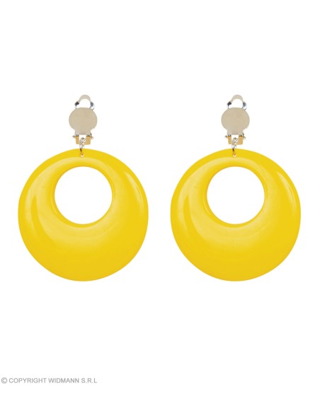 Boucles d'oreilles orange néon