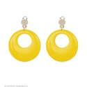 Boucles d'oreilles jaune néon