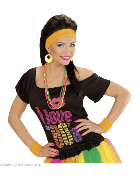 Boucles d'oreilles orange néon