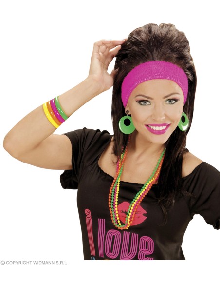 Boucles d'oreilles jaune néon