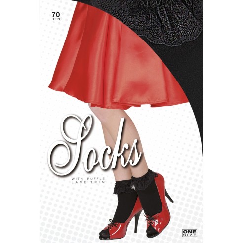 Socquettes blanches avec bords dentelle