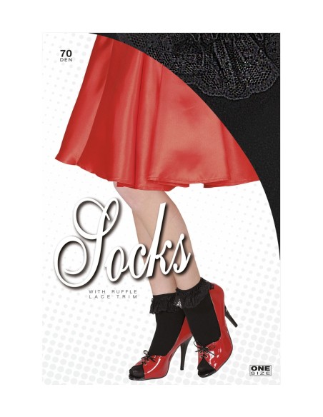 Socquettes blanches avec bords dentelle