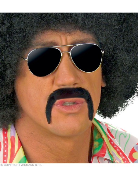 Moustache années 70 adhésive