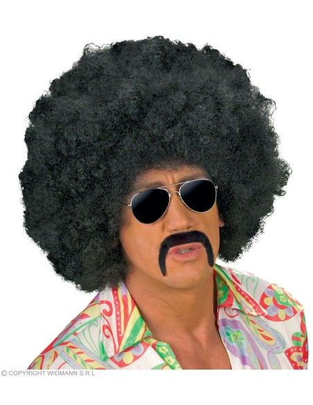 Moustache années 70 adhésive