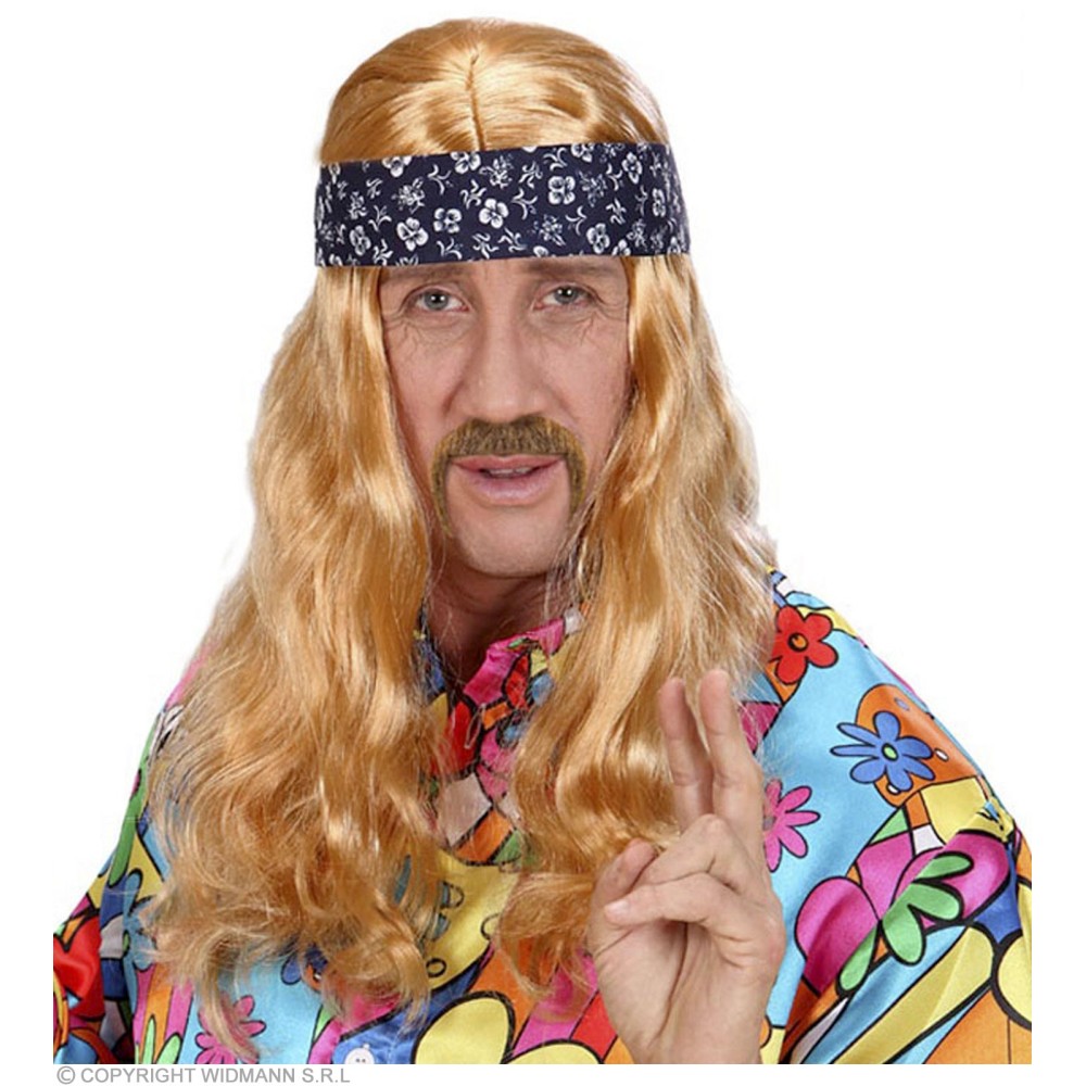Fausse Barbe Blonde Longue Pour Déguisement Rockeur Ou Viking - En Poils Synthétiques, Accessoire Cosplay (100% Polyester)