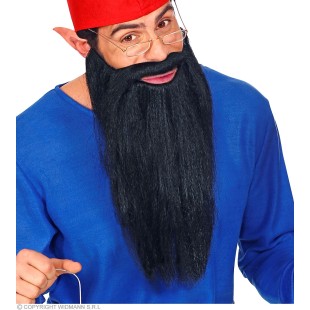 Barbe longue brune avec lèvres 2