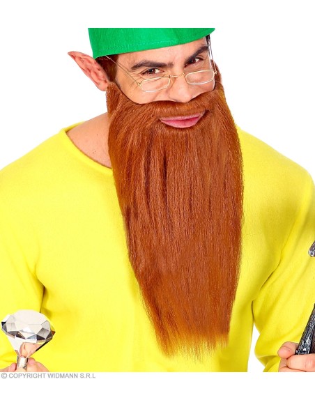 Barbe longue blonde avec lèvres