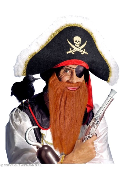 Barbe longue blonde avec lèvres