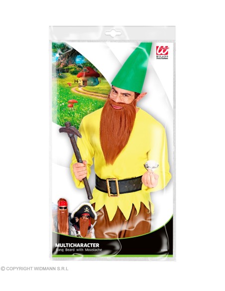 Barbe longue blonde avec lèvres