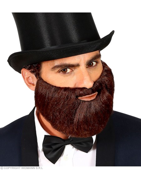 Moustache gaulois orange