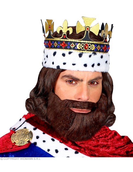 Moustache gaulois orange