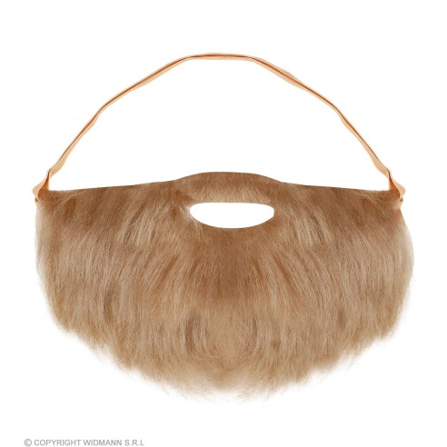 Barbe longue noire avec lèvres