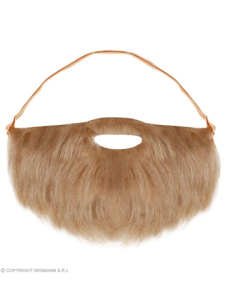 Barbe longue noire avec lèvres