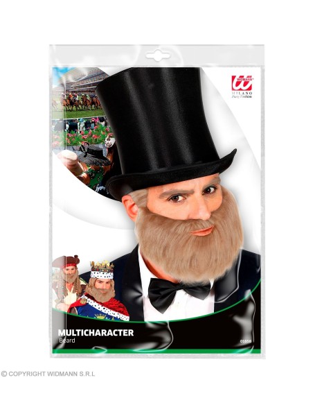 Barbe longue noire avec lèvres