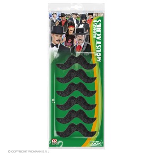 Set de 6 moustaches adhésives 2
