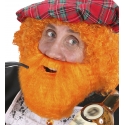 Moustache avec barbe rousse