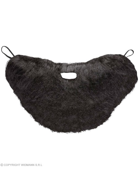 Moustache avec barbe noire