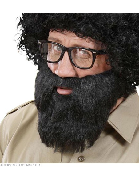 Moustache avec barbe noire