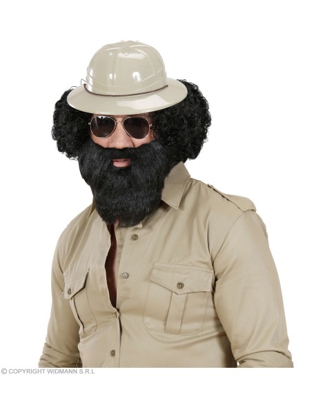 Moustache avec barbe noire