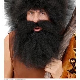 Moustache avec barbe primitif noire