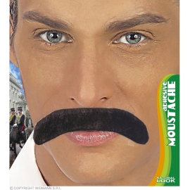 Moustache année 70 noire