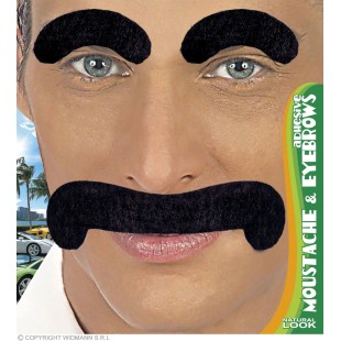 Moustache gentleman noire