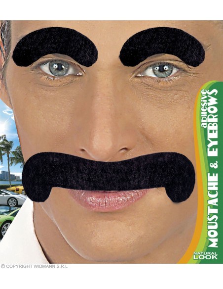 Moustache gentleman noire