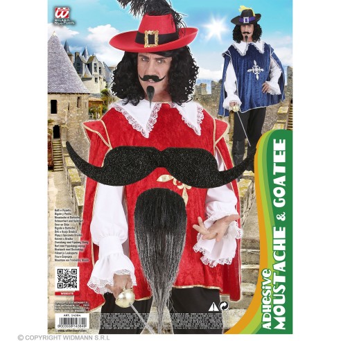 Set moustache mousquetaire