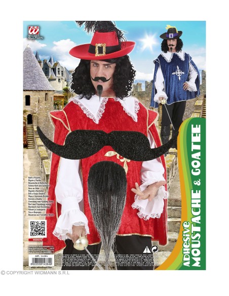 Set moustache mousquetaire