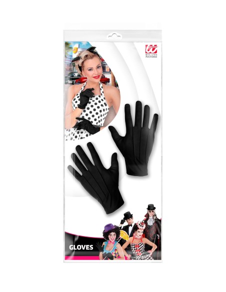 Gants courts noirs