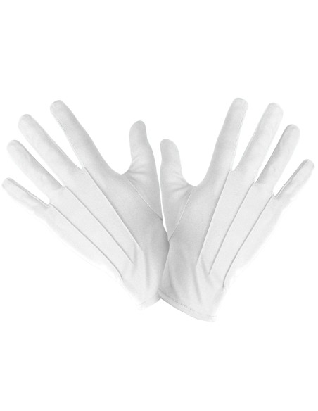 Gants courts blancs