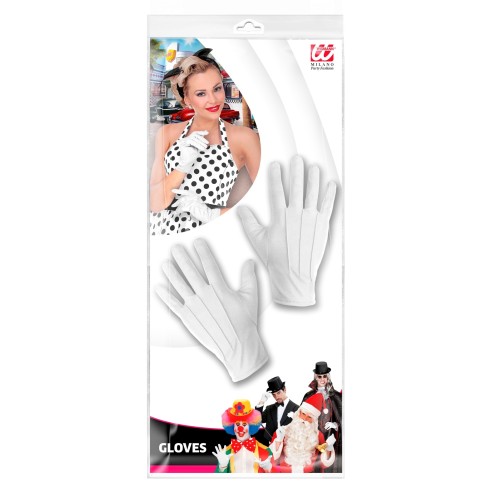 Gants courts blancs