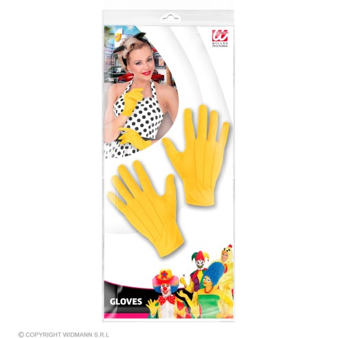 Gants dentelle courts noirs