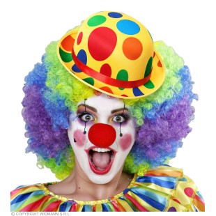 Chapeau melon clown satin 2