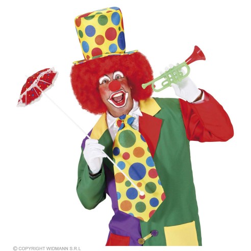 Chapeau melon clown satin