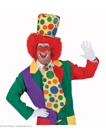 Chapeau melon clown satin