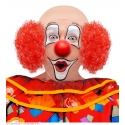 Coiffe de clown cheveux rouges