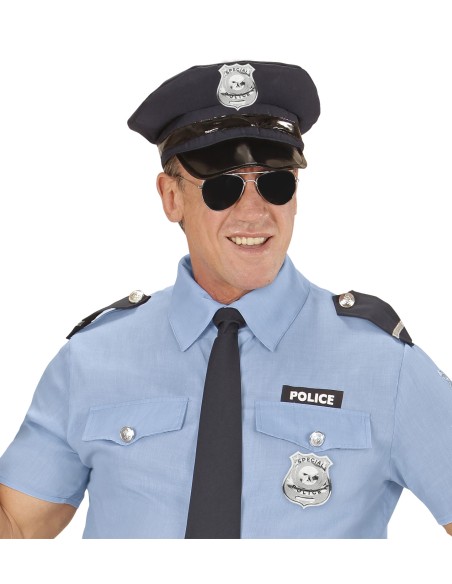 Insigne police argenté