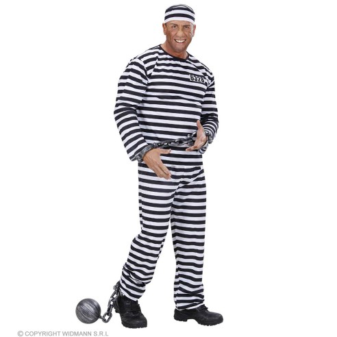 Déguisement Prisonnier noir et blanc