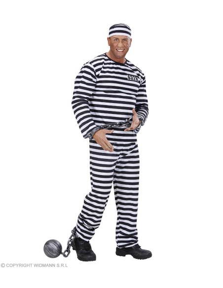 Déguisement Prisonnier noir et blanc