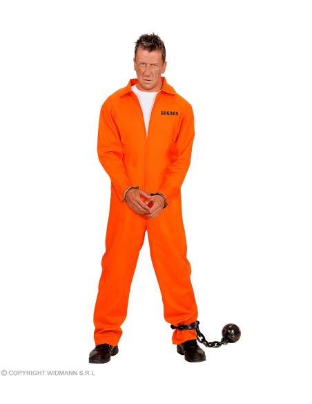 Déguisement Prisonnier orange