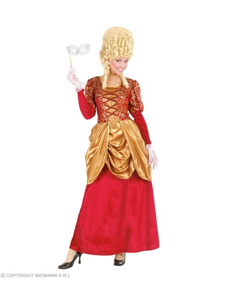 Déguisement marquise velours bleu