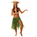 Jupe Hawaï raffia vert 60cm